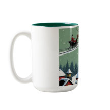 Der Weihnachtsmann und sein Schlitten