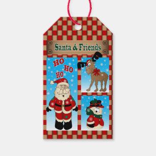 Der Weihnachtsmann und seine Freunde   Christmas Geschenkanhänger