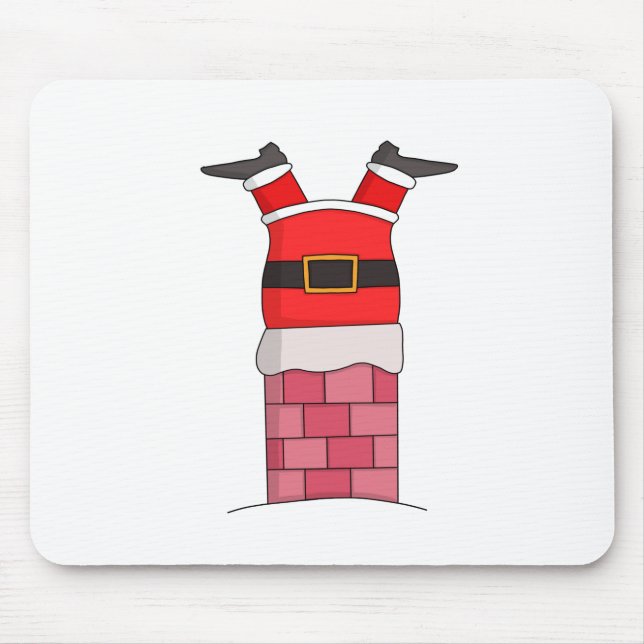 Der Weihnachtsmann war im Kamin voll Mousepad (Vorne)