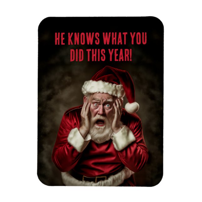 Der Weihnachtsmann weiß, was du dieses Jahr Weihna Magnet (Vertikal)