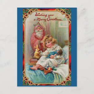 Der Weihnachtsmann wünscht Ihnen frohe Weihnachten Postkarte