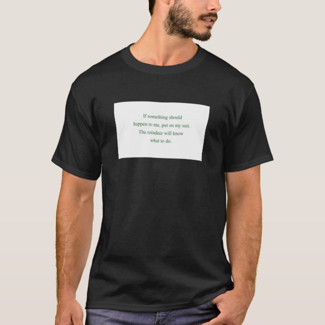 Der WeihnachtsmannE (hinten) ist essenziell T-Shirt (Vorderseite)