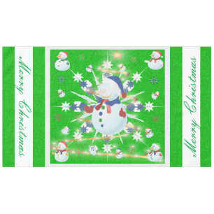 Der Weihnachtsschneemann Glittery - Tischdecke