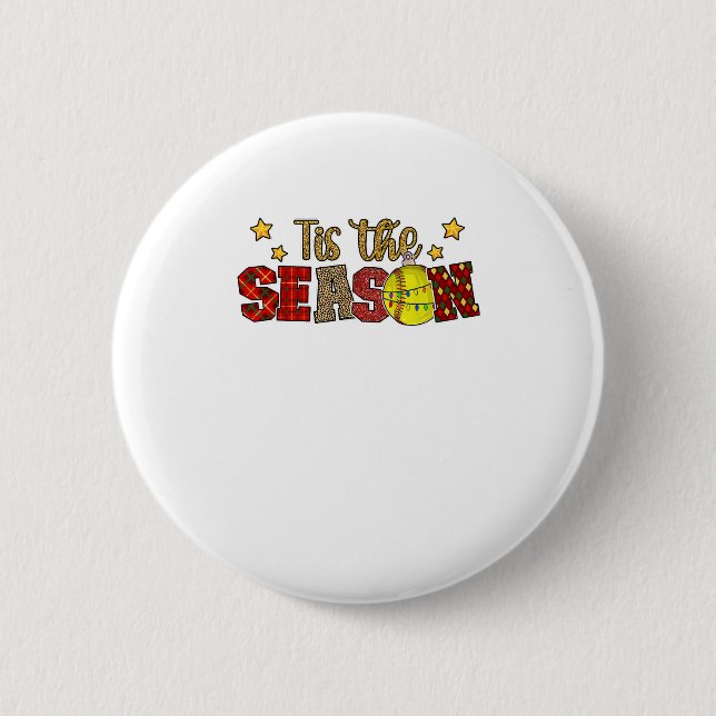 Der WeihnachtsSoftball-Softball-Spieler der Saison Button (Vorderseite)