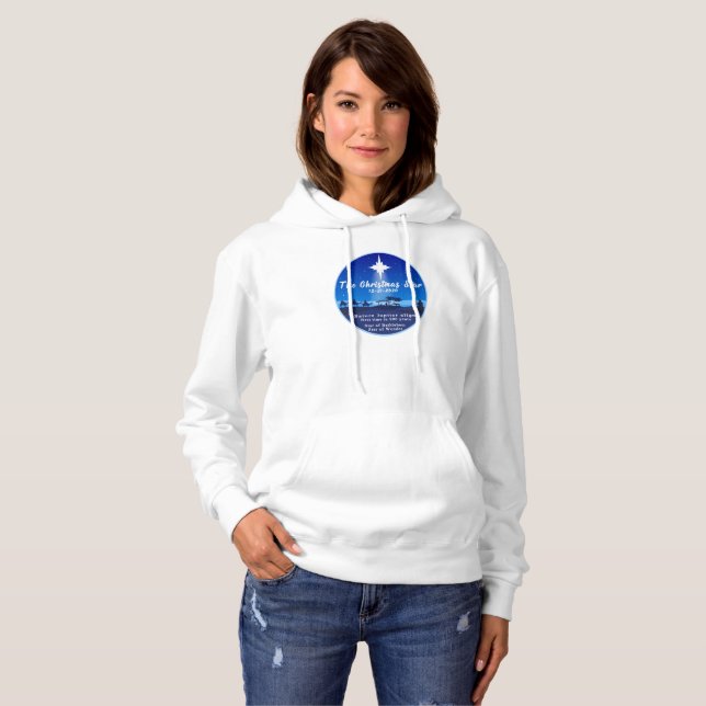 Der Weihnachtsstar Hoodie (Vorne ganz)