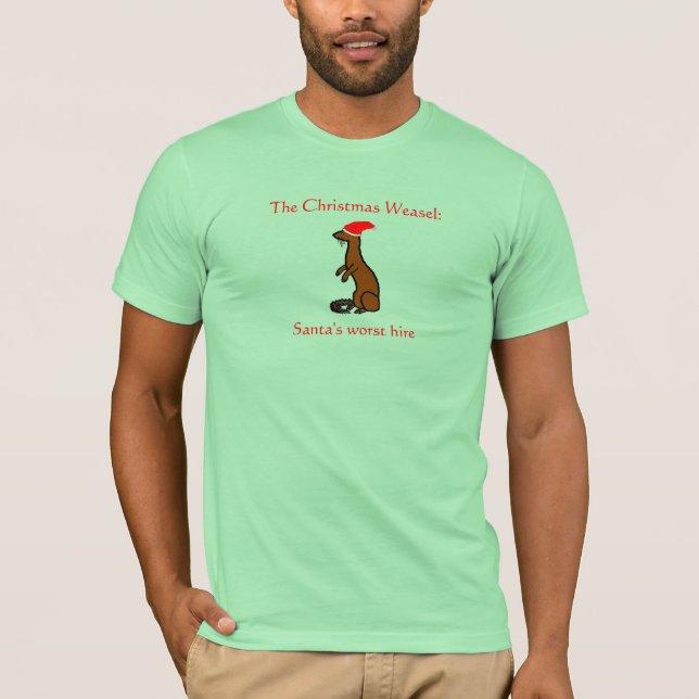 Der WeihnachtsWeasel T-Shirt (Vorderseite)