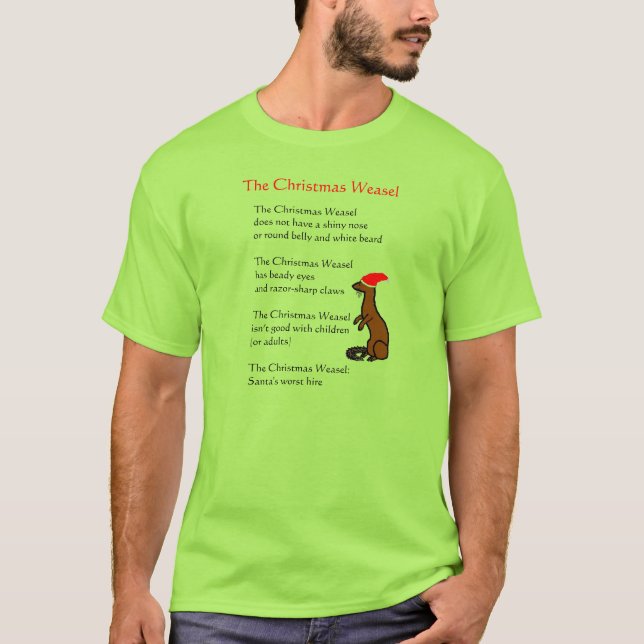 Der WeihnachtsWeasel T-Shirt (Vorderseite)
