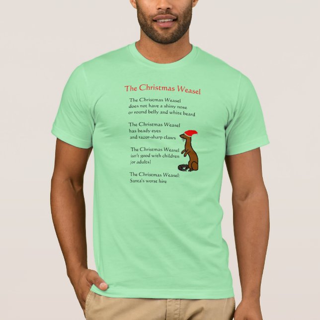 Der WeihnachtsWeasel T-Shirt (Vorderseite)