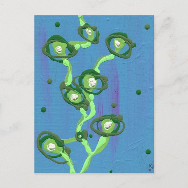 Der Wein - Abstrakte Malerei Postkarte (Vorderseite)