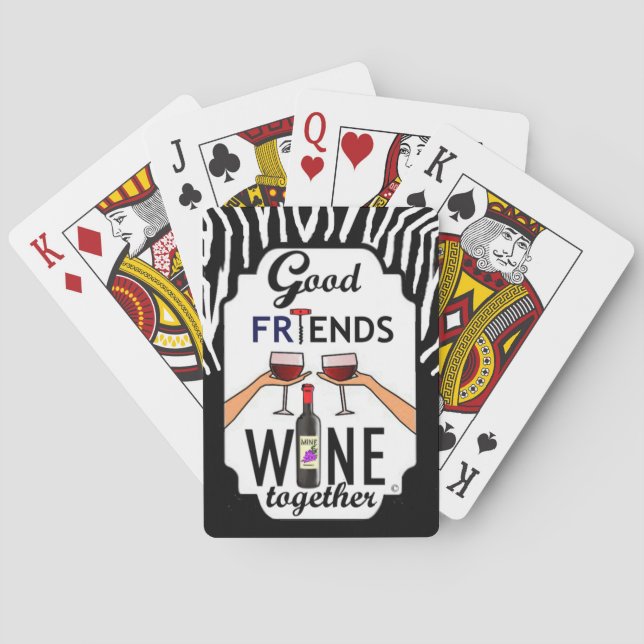 Der Wein der guten Freunde Spielkarten (Rückseite)