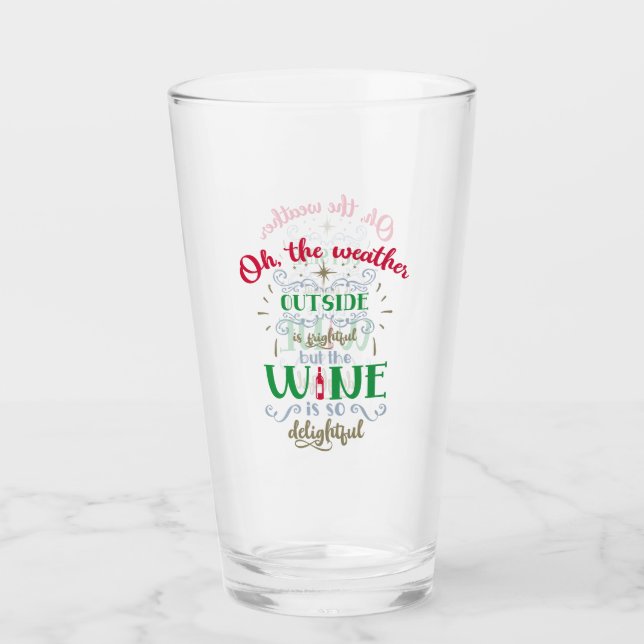 Der Wein ist so zauberhaft Glas (Vorderseite)