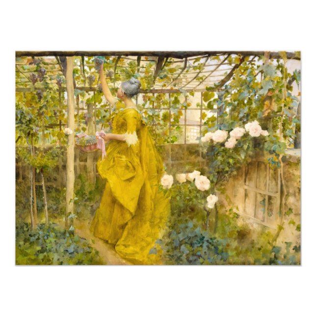 Der Wein von Carl Larsson Fotodruck (Vorne)