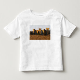Der Weinberg mit Syrah-Reben und dem Schloss Kleinkind T-shirt