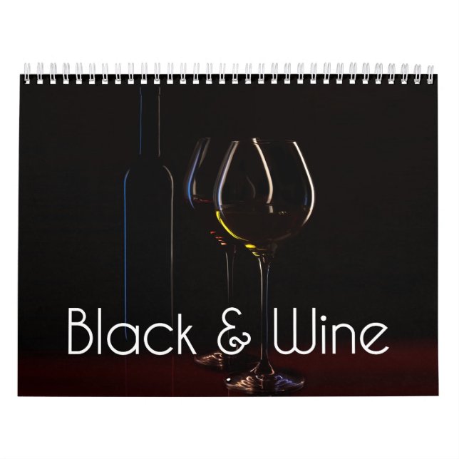 Der Weinwall Kalender - Schwarz & Wein (Titelbild)