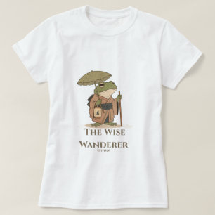 Der Weise Wanderfrosch mit Laternen-Illustration T-Shirt