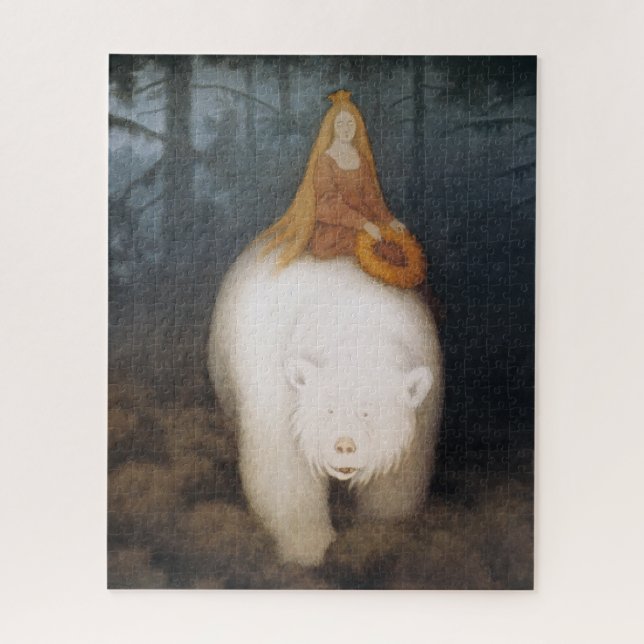 "Der weiße Bär" von Theodor Kittelsen (Vertikal)