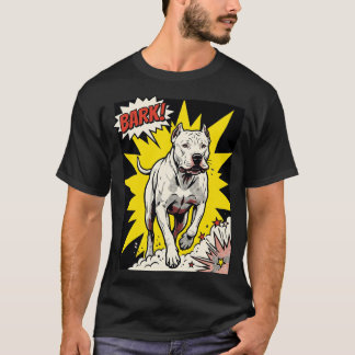 Der weiße Geist: Dogo Argentino Porträt Grafik T-Shirt