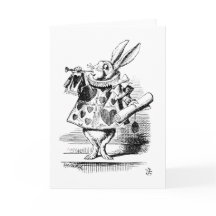 Der weiße Kaninchen, Alice's Abenteuer im Wunderla