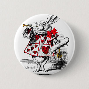 Der weiße Kaninchen Button