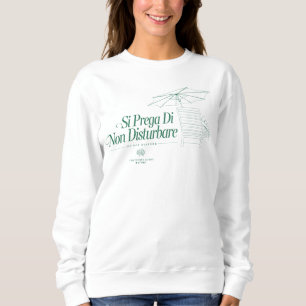 Der weiße Lotus stört nicht Sweatshirt