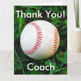 Der weiße personalisierte Baseball danken Ihnen zu Dankeskarte