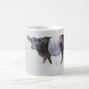 Der weiße Streifen Kaffeetasse
