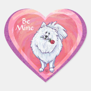 Der weiße Tag Spitzvalentines Herz-Aufkleber