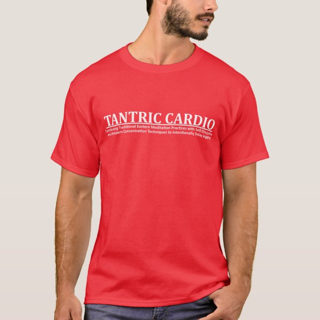 Der weiße Tantric Herz T - Shirt der Männer (Vorderseite)