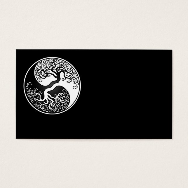 Der weiße und schwarze Baum des Lebens Yin Yang (Vorderseite)