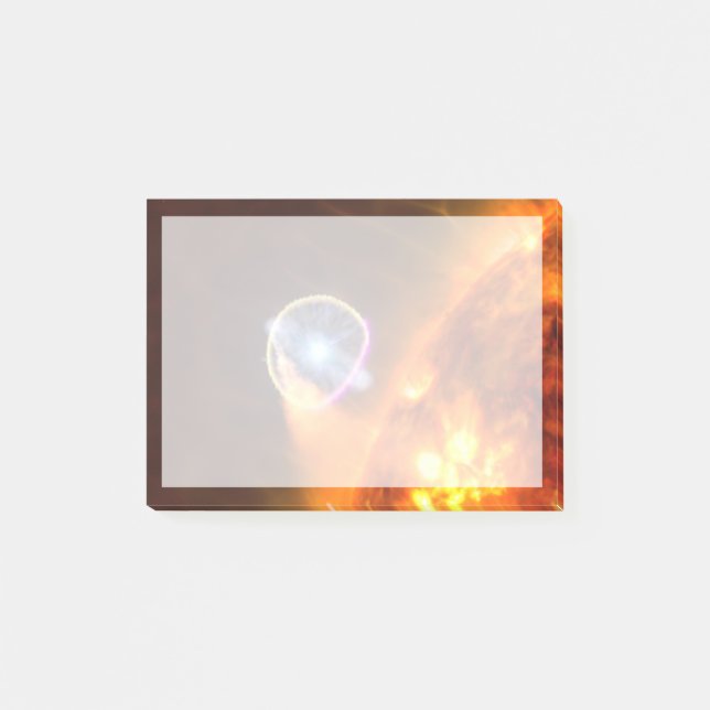 Der weiße Zwergstern in V407 Cygni Post-it Klebezettel (Vorderseite)