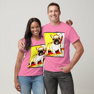 Der Welpenmänner der französischen Bulldogge das T-Shirt