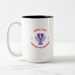 Der weltbeste Baumanager Zweifarbige Tasse