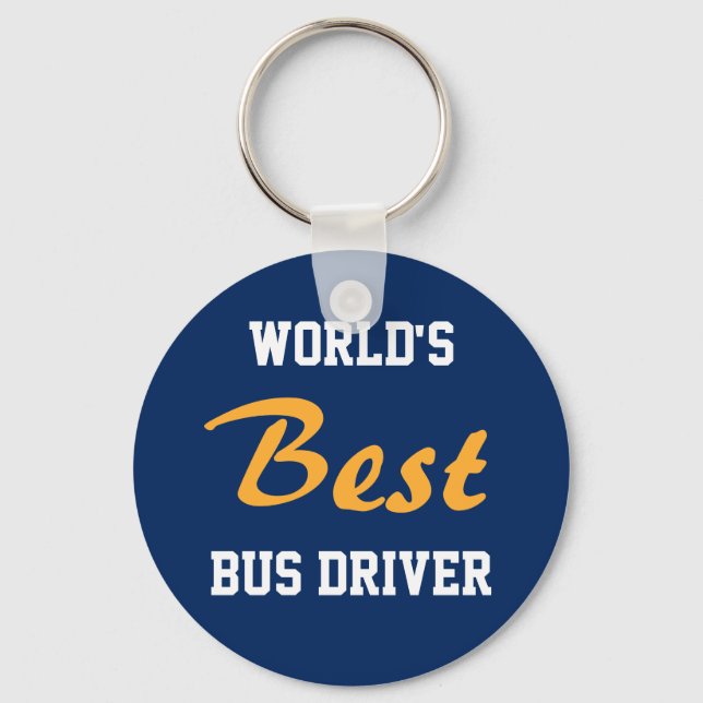 Der weltbeste Bus-Schlüsselanhänger Schlüsselanhänger (Vorderseite)