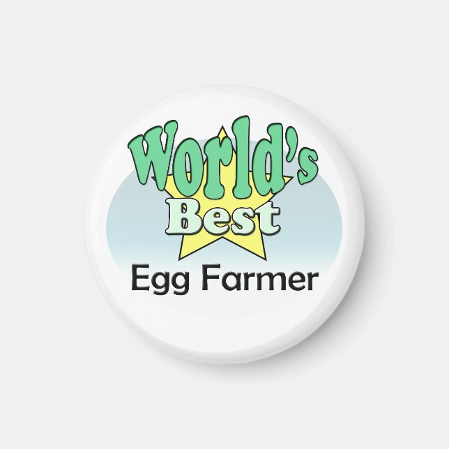 Der weltbeste Egg-Bauer Magnet (Vorne)