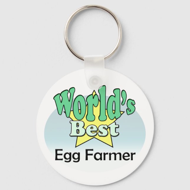 Der weltbeste Egg-Bauer Schlüsselanhänger (Vorderseite)