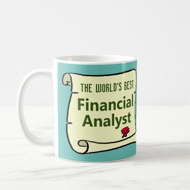 Der weltbeste Finanzanalyst. Kaffeetasse (Links)