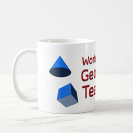 Der weltbeste Geometry-Lehrer mit 3D-Formen Kaffeetasse