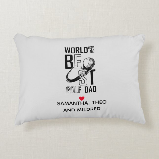 Der weltbeste Golf Vater - Funny & Thoughtful Gift Dekokissen (Vorderseite)