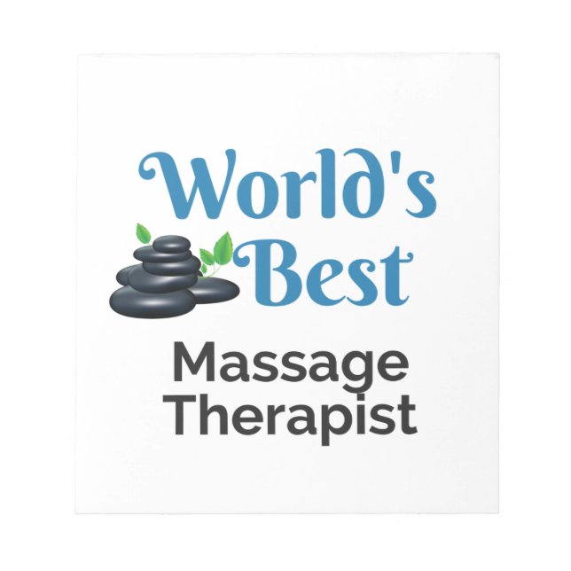 Der weltbeste Massagetherapeut Notizblock (Vorderseite)