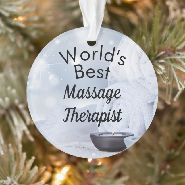 Der weltbeste Massagetherapeut Ornament (Baum)