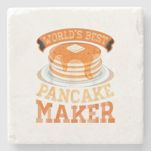 Der weltbeste Pancake Maker - Funny Pancake Maker Steinuntersetzer