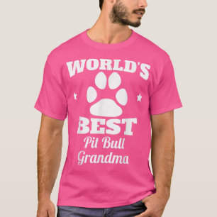 Der weltbeste Pit Bull-Oma-Hund Lover-T - Shirt