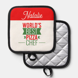 Der weltbeste Pizza-Koch - personalisiert Topflappen