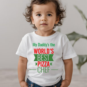 Der weltbeste Pizzaabauger - rot-grün Baby T-shirt