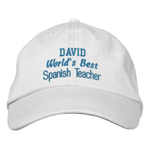 Der weltbeste SPANISCHE LEHRERIN-Individuelle Name Bestickte Kappe