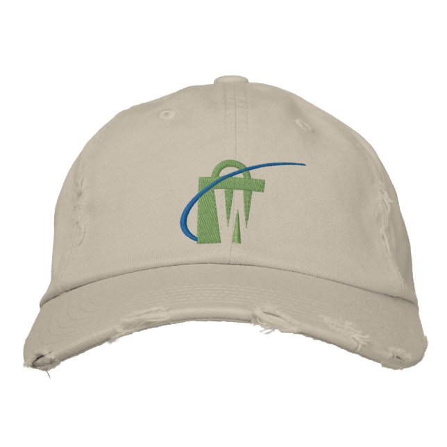 Der weltgrößte bestickte Chinohut Bestickte Baseballkappe (Vorderseite)