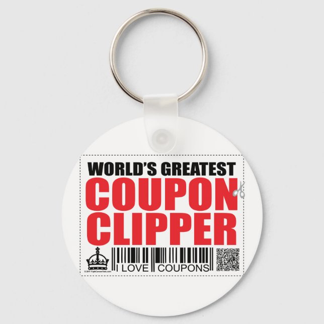 Der weltgrößte Coupon Clipper Schlüsselanhänger (Vorderseite)