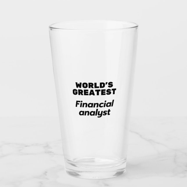 Der weltgrößte Finanzanalyst Glas (Vorderseite)