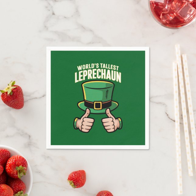 Der weltgrößte Leprechaun Funny Irish Spaß Serviette (Beispiel)