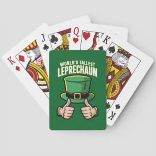 Der weltgrößte Leprechaun Funny Irish Spaß Spielkarten